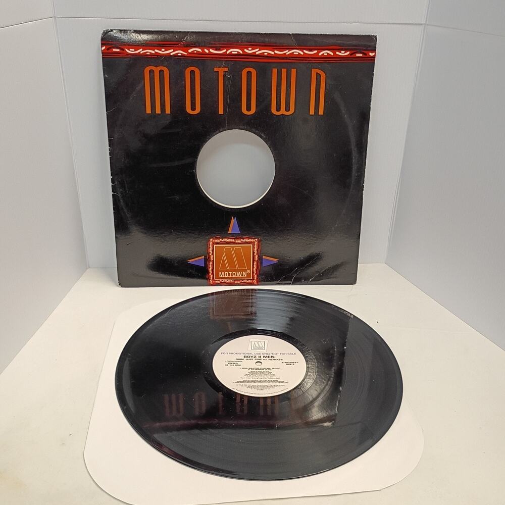 BOYZ II MEN - DOIN' JUST FINE W/ REMIXES - R&B SOUL SINGLE PROMO MOTOWN